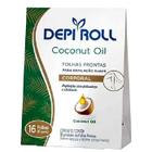 Depi roll Folha Depilatória Corporal com 8 pares Coconut Oil