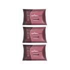 Depilatorio Depiroll Cera 250G Blocos Rosa - Kit Com 3Un