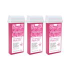 Depilflax Cera Roll-on Refil Rosa 100g - 3 Unidades