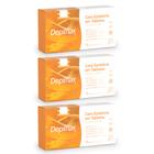 Depilflax Kit 3 Caixas Cera Quente Depilatória Espanhola 1Kg Natural