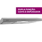 Depurador Slim Suggar DPS181PR / DPS182PR 80cm 3 Velocidades Prata