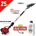 Derriçadeira Mãozinha Turbo 2 Kawashima 25,4cv Com Haste de 1100mm + Óleo Castrol Stihl de 500ml