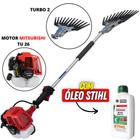 Derriçadeira Profissional Nakashi DL262MT2 Com Motor Mitsubishi TU26 2T 26cc + 01 Óleo Castrol Stihl