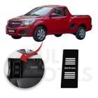 Descanso Pé Chevrolet Montana 2011 A 2021 Aço Escovado Preto - sofisticar