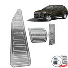 Descanso + Pedaleira Automático Jeep Compass 2022 Prata - JR