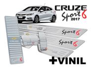 Descanso Pedaleira Soleira Cruze Sport6 2017 A 2020 Prata