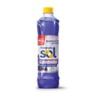 Desinfetante Perfumado Lavanda Girando Sol 500Ml, Desinfetante Líquido De Uso Geral, Lilás, Elimina 99,9% Dos Germes E B