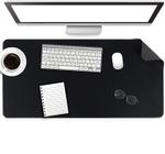 Desk Pad 140x30 p/ Computador Notebook em Couro + porta copo - GENERTOY