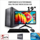 DESKTOP PC COMPLETO 19" INTEL i7, 16GB, SSD240GB + HD 2TERA - QUIOTEK