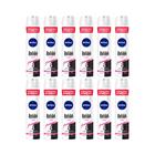 Desod aero Nivea 200ml Fem Black Whit Invisible Clear - 12un