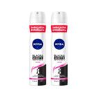 Desod aero Nivea 200ml Fem Black Whit Invisible Clear- 2un