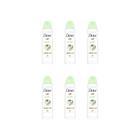 Desodorante Aero Dove 150Ml Fem Go Fresh Pepino - Kit 6Un