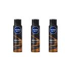 Desodorante Aero Nivea 150ml Masc Deep Amadeirado-Kit C/3un