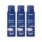 Desodorante Aero Nivea 200ml Fem Protect Care - Kit C/3un