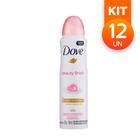 Desodorante Aerosol Dove Beauty Finish Antitranspirante Proteção 48H Sem Álcool 89g (Kit com 12)