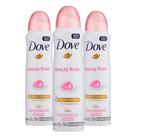 Desodorante Aerosol Dove Beauty Finish Antitranspirante Proteção 48H Sem Álcool 89g (Kit com 3)