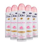 Desodorante Aerosol Dove Beauty Finish Antitranspirante Proteção 48H Sem Álcool 89g (Kit com 5)