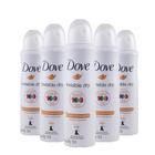 Desodorante Aerosol Dove Invisible Dry Antitranspirante Proteção 48H Sem Álcool 89g (Kit com 5)