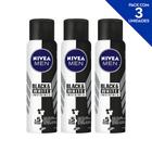 Desodorante Antitranspirante Aerosol NIVEA Men Invisible for Black & White 150ml- 3 unidades