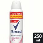 Desodorante Antitranspirante Aerosol Powder Dry Rexona 250Ml
