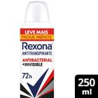 Desodorante Antitranspirante Aerosol Rexona Antibacterial+Invisible 250ml