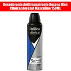Desodorante Antitranspirante Rexona Men Clinical Aerosol Masculino 150ML