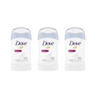 Desodorante Creme Dove Fem Stick Powder 45G - Kit Com 3Un