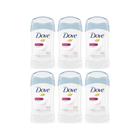 Desodorante Creme Dove Stick Fem Powder 45g - Kit C/ 6un