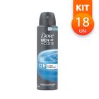 Desodorante Dove Men +Care Cuidado Total Hidratante Não Irrita a Pele Proteção 48H 89g (Kit com 18)
