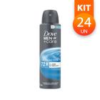 Desodorante Dove Men +Care Cuidado Total Hidratante Não Irrita a Pele Proteção 48H 89g (Kit com 24)
