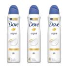 Desodorante Dove Original Aerossol Antitranspirante 150mL x3