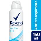 Desodorante Feminino Rexona Motionsense cotton dry, aerosol, 150mL