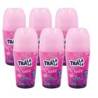 Desodorante Infantil Roll On Suave Tra La La Dance Feminino Sem Álcool +8 anos 65ml (Kit com 6 Unidades)