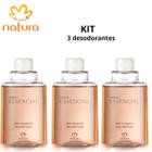 Desodorante natura essencial tradicional feminino refil 100ml- 3 unidades