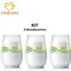 Desodorante natura roll-on alecrim e sálvia 70ml-3 unidades