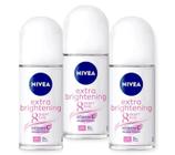 Desodorante NIVEA Whitening Extra Care 48h Roll-on 50mL (x3)