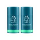 Desodorante Oars + Alps, eucalipto, sem alumínio, hortelã, 75 ml