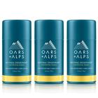 Desodorante Oars + Alps, sem alumínio, 75 ml, costa da Califórnia, pacote com 3 unidades