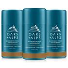 Desodorante Oars + Alps, sem alumínio, 75 ml, pacote com 3, Bergamot Grove