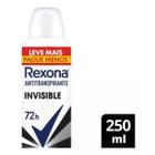 Desodorante rexona aer 250ml fem invisible* *