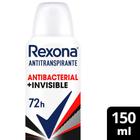 Desodorante Rexona Antibacteriano Invisible Feminino Aerossol 150ml /90g - UNILEVER