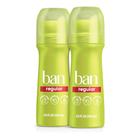 Desodorante Roll-on Ban Regular Scent, 100 ml, 24 horas, pacote com 2 unidades