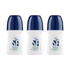 Desodorante Roll-On Delikad Sem Perfume 50Ml - Kit Com 3Un