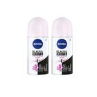 Desodorante Roll-On Nivea 50Ml Fem Invisible Clear - Kit 2Un