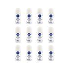 Desodorante Roll-On Nivea 50Ml Fem Sensi Pure Sem Perf -12Un