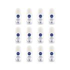 Desodorante Roll-on Nivea 50ml Fem Sensi Pure Sem Perf -12un