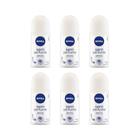 Desodorante Roll-On Nivea 50Ml Fem Sensi Pure Sem Perf - 6Un