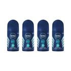 Desodorante Roll-On Nivea 50Ml Masc Dry Fresh - Kit Com 4Un