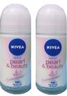 Desodorante Roll On NIVEA Pearl Beauty para mulheres de 50 ml (pacote com 2)