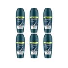 Desodorante Roll-On Rexona 50Ml Masc Sem Perfume - Kit C/6Un